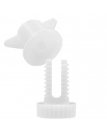 Eletor OEM NS 39-205 WHT Twisted, plastic nylon butterfly clamp, rope diameter: 4 mm, for air intake system, ventilation in livestock buildings, hen houses, pigsties, barns, rope ventilation flaps