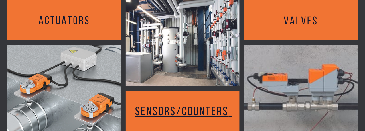 A full range of BELIMO actuators, valves, sensors and counters
