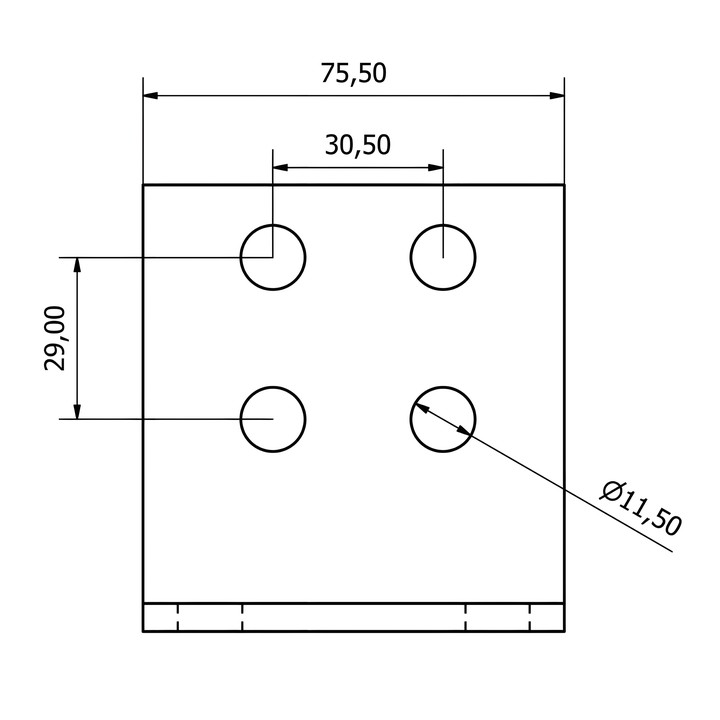Eletor B-75X80X80MM-R-CI-PC