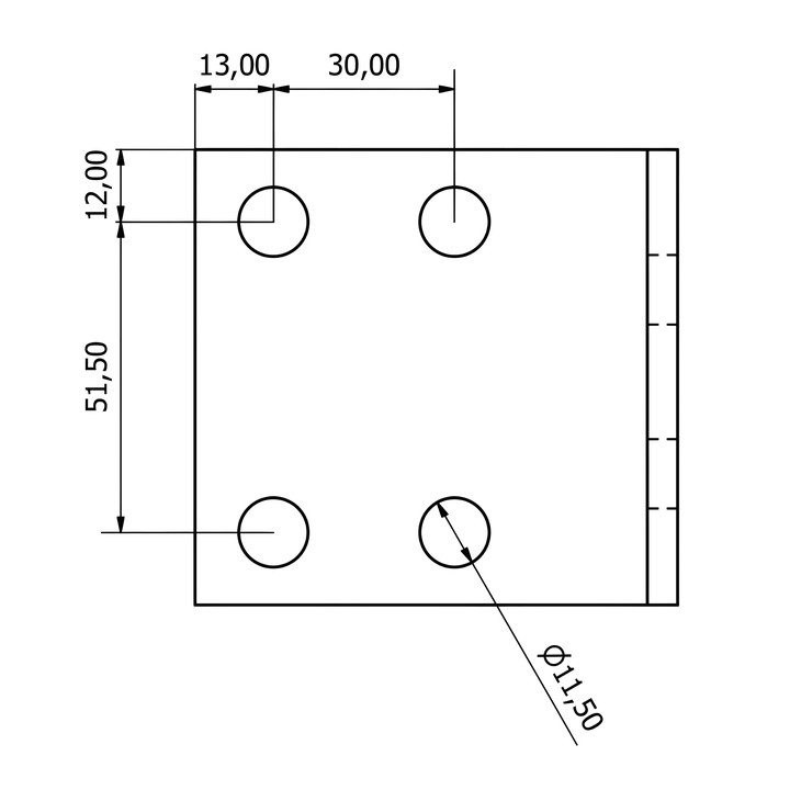 Eletor B-75X80X80MM-R-CI-PC