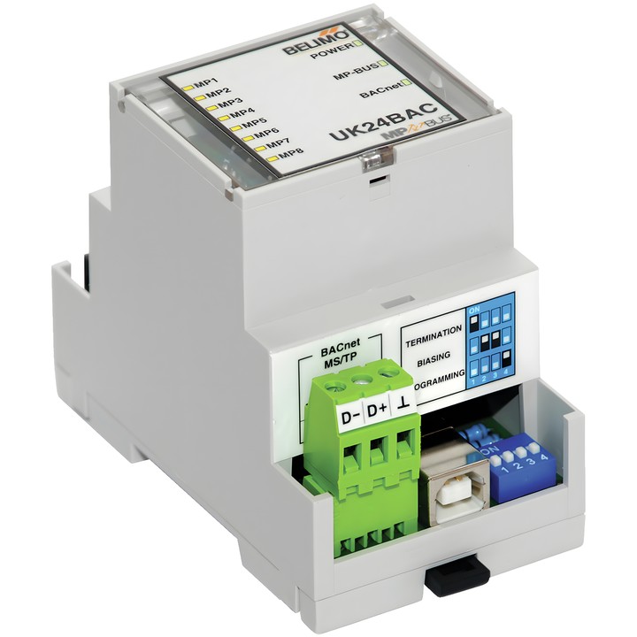Belimo UK24BAC - MP-Bus-naar-BACnet MS/TP-gateway