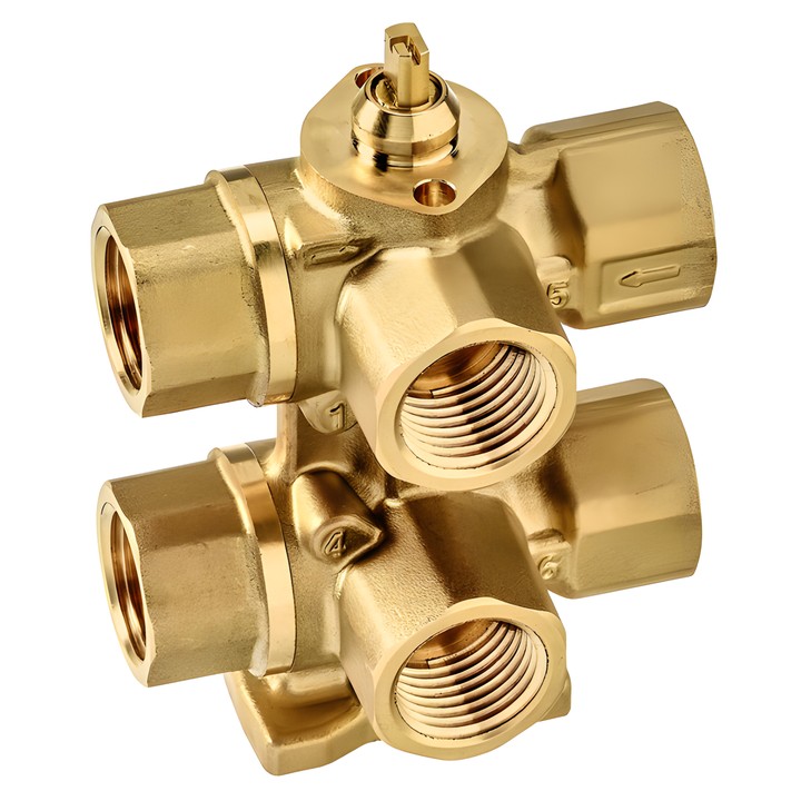 Belimo R3015-P25-P63-B1 - Robinet cu bilă cu 6 căi și orificiu de reglare