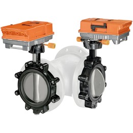 Belimo D7250WL/BAC - 3-drogowy zestaw klap motylkowych z siłownikami DN 250